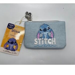 Disney Stitch x Primark Light Blue Textured Coin Purse Pouch Kai Phillips #513